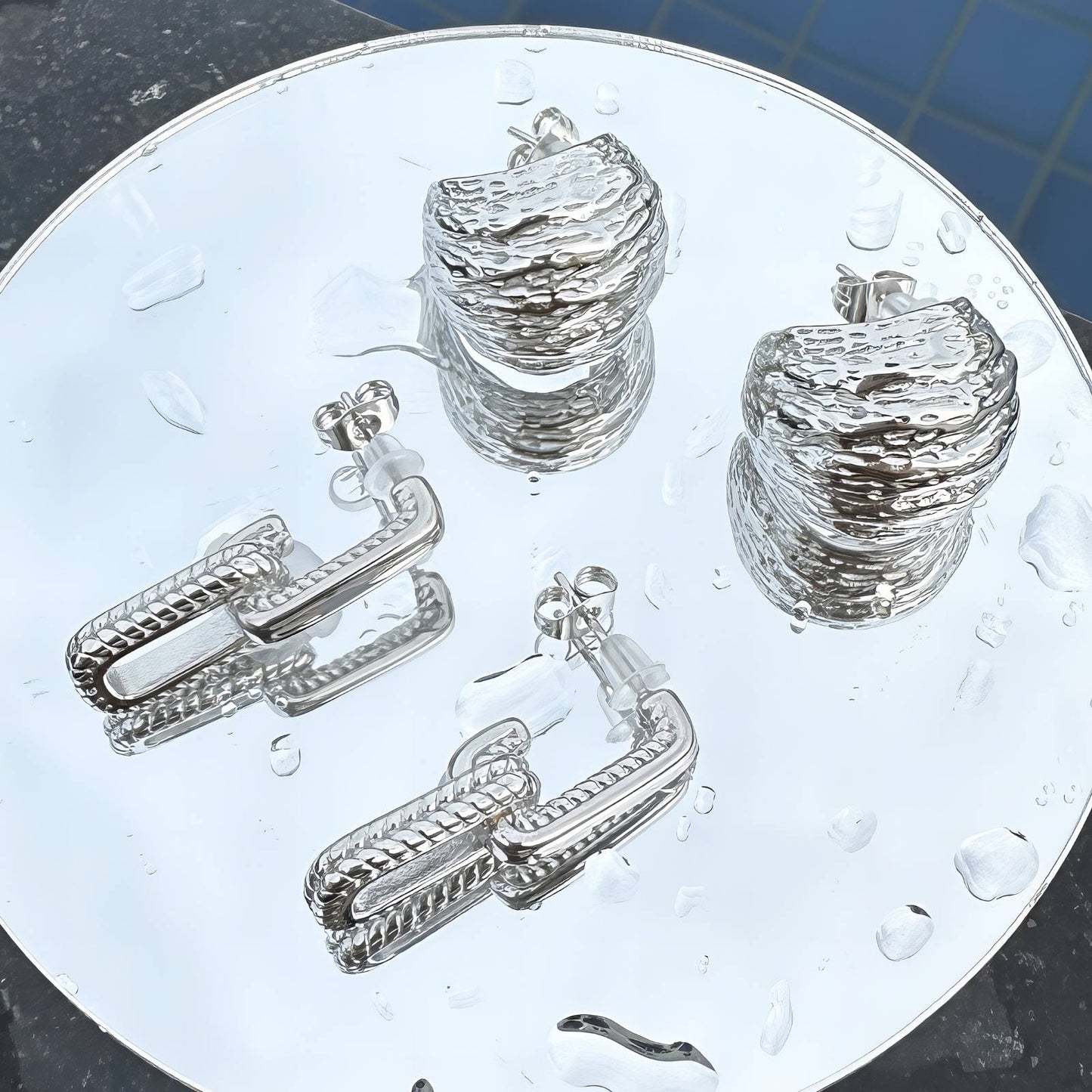 Chain Link Øredobber – Moderne og stilrene