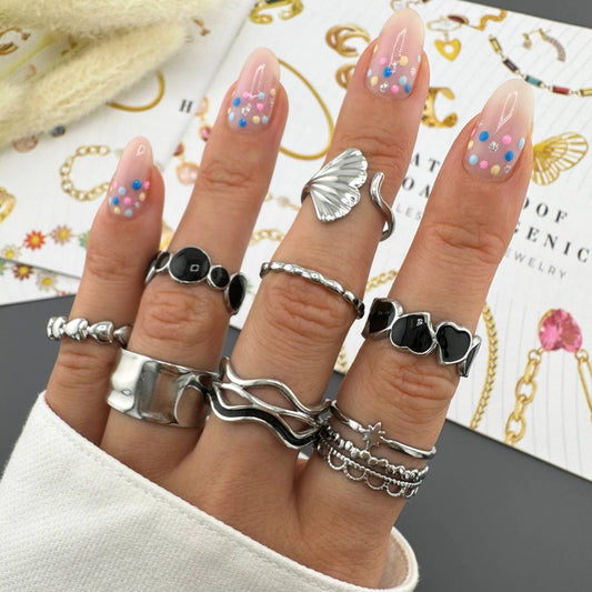 Justerbar stjernetema-ring i rustfritt stål