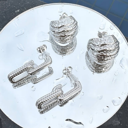 Chain Link Øredobber – Moderne og stilrene