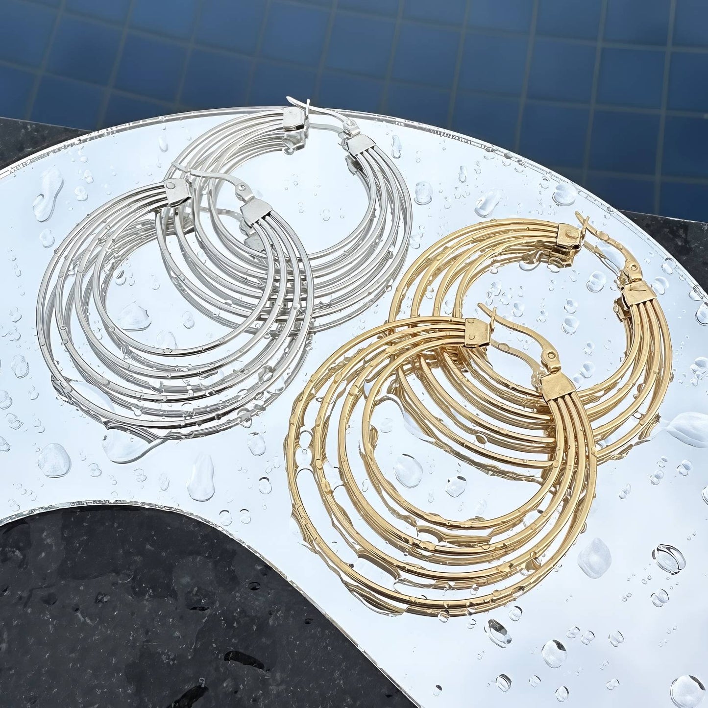 Sirkel Øredobber – Elegant og moderne i lag på lag-design