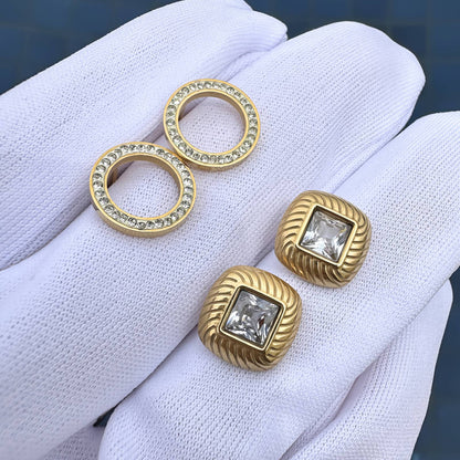 Circle Øredobber – Elegant glans med tidløs sjarm