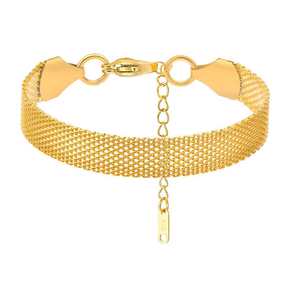 Mesh Chain Bracelet – 18K Gullbelagt Stål