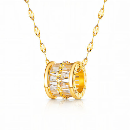 Krystall halskjede – Glitrende eleganse i gyllen harmoni