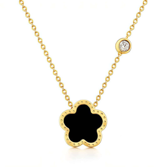 Blomsterhalskjede – moderne, elegant og tidløst 18K gullbelagt stål