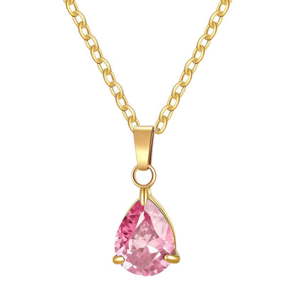 Dråpehalskjede – 18K gullbelagt stål