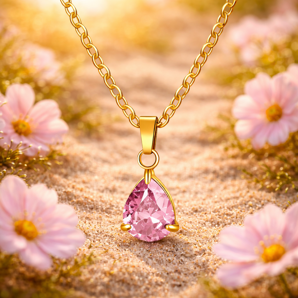 Tåredråpe Halskjede – Myk glans og tidløs skjønnhet