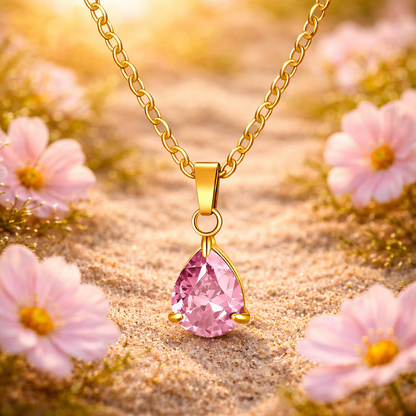 Tåredråpe Halskjede – Myk glans og tidløs skjønnhet