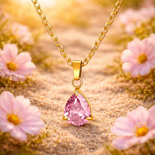 Tåredråpe Halskjede – Myk glans og tidløs skjønnhet