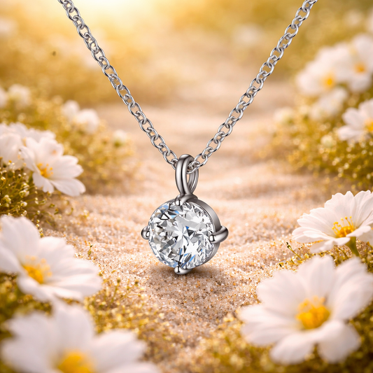 Krystall Halskjede – Ren glans, naturlig skjønnhet