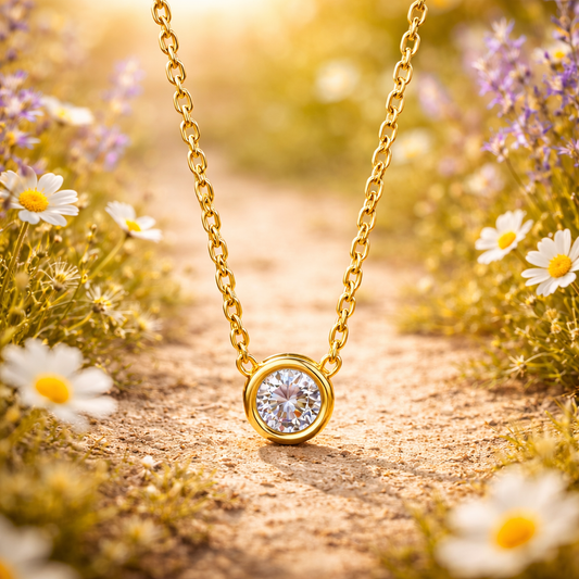 Solglimt Halskjede – Enkel eleganse med et glimt av lys