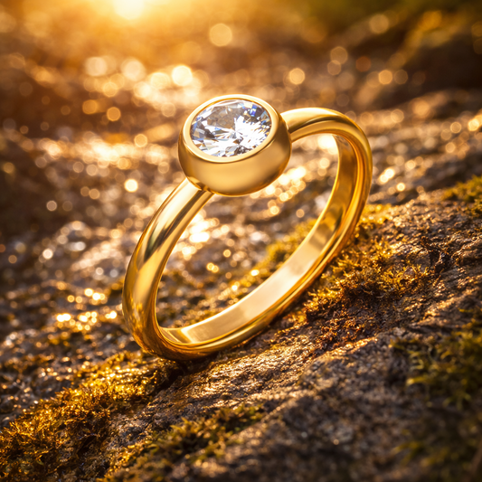 Klassisk Ring – Tidløs eleganse med glitrende stein