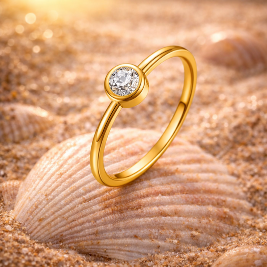 Gullring med Glans – Enkelhet i Perfeksjon