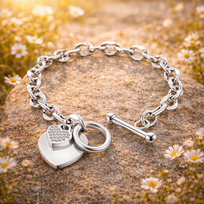 Hjertearmbånd – Tidløs kjærlighet i stål
