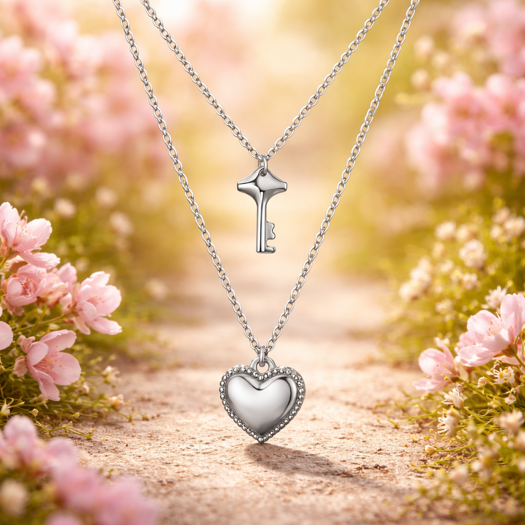 Hjerte og Nøkkel Halskjede – Et symbol på kjærlighet og tillit