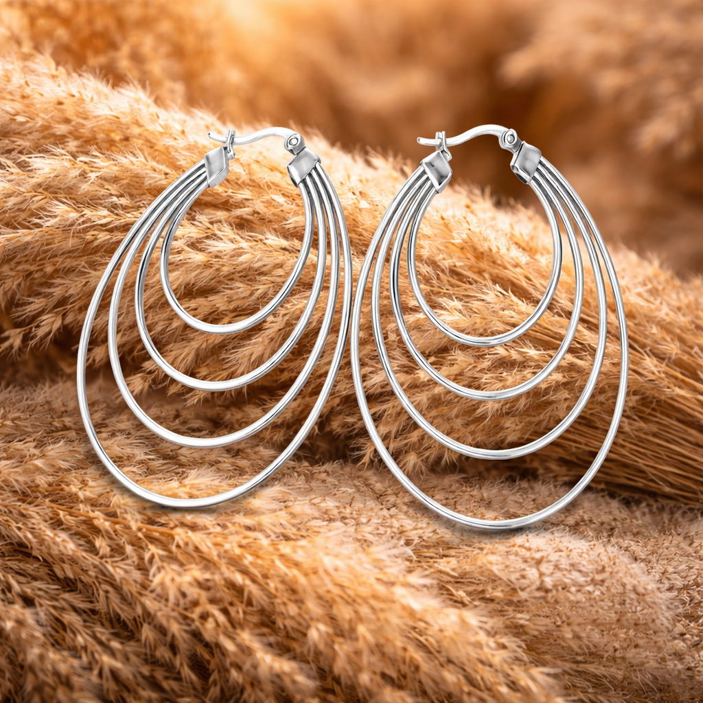 Sirkel Øredobber – Elegant og moderne i lag på lag-design