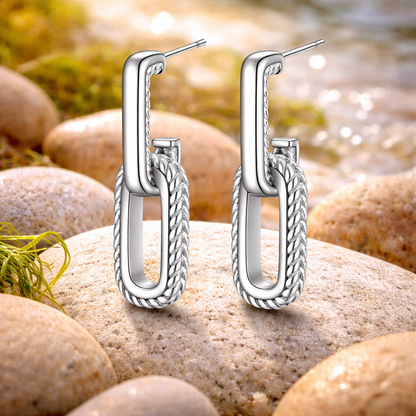 Chain Link Øredobber – Moderne og stilrene