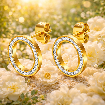 Circle Øredobber – Elegant glans med tidløs sjarm