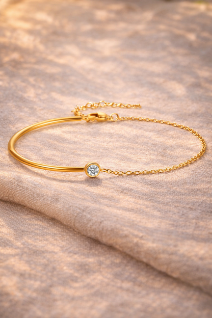 Delikat Armbånd i 18K Gullbelagt Stål